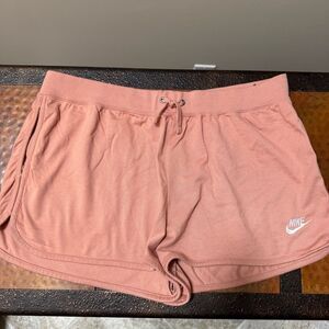 Nike soft jersey drawstring shorts xxl dusty peach